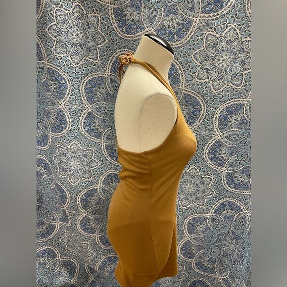 Halter rib Sleeveless mini dress - Picture 3 of 13